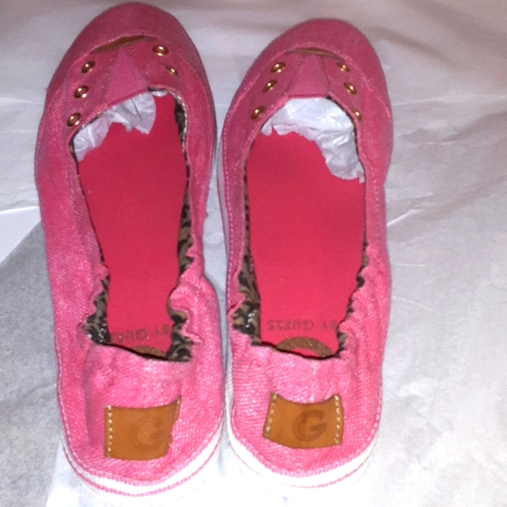Guess Pink Womens Shoes Casual Sneakers New! 7 1/2 - Picture 8 of 13